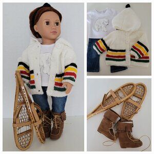 New Canadian Winter Woods Custom 18 Inch Doll, Outfit & Accessories Package